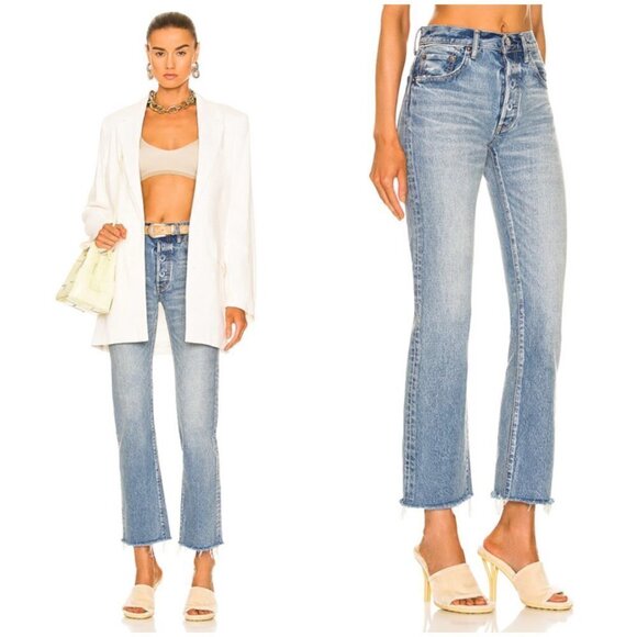 đź’•MOUSSY VINTAGEđź’• Siena Mid-Rise Straight-Leg Jeans ~ 110 Blue 29 NWT - Picture 5 of 16